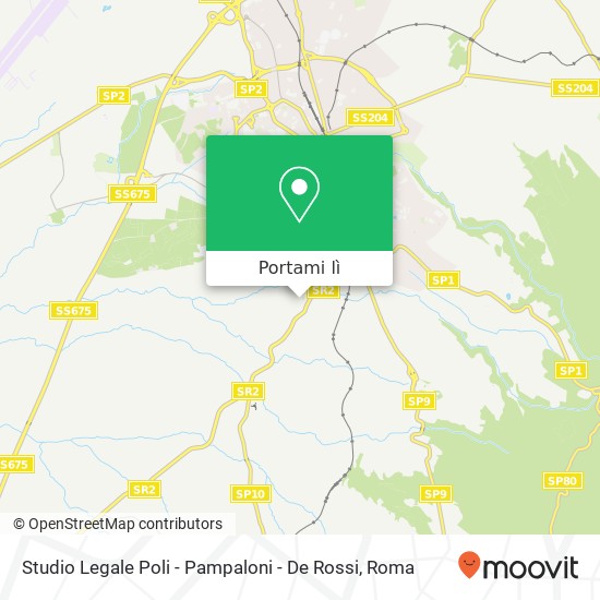 Mappa Studio Legale Poli - Pampaloni - De Rossi