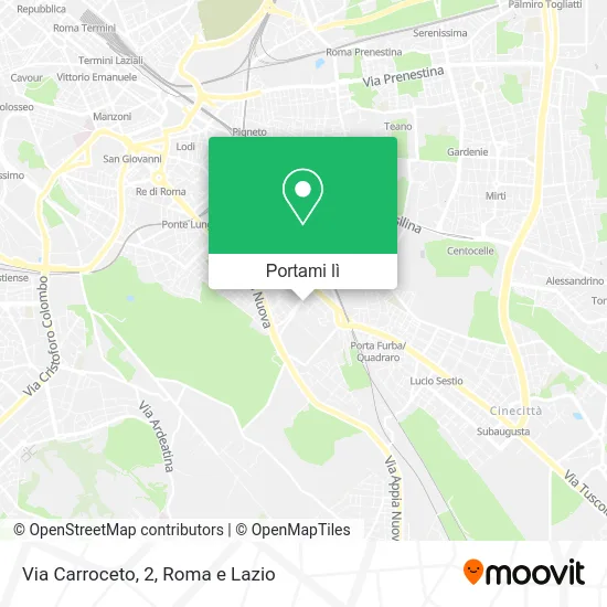 Mappa Via Carroceto, 2