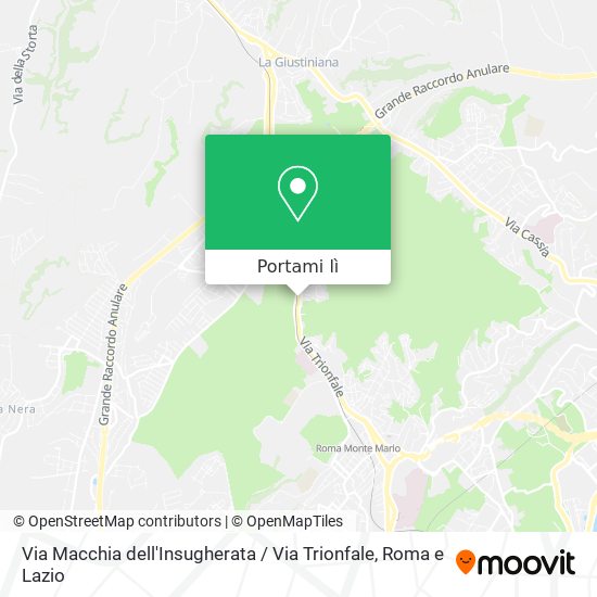 Mappa Via Macchia dell'Insugherata / Via Trionfale
