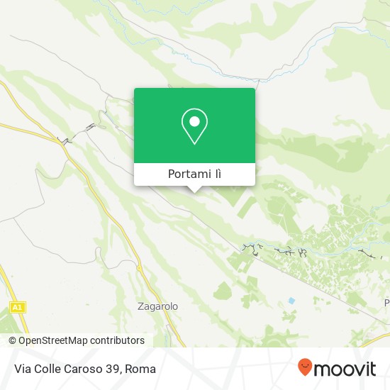 Mappa Via Colle Caroso 39