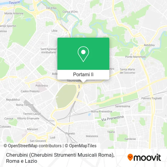 Mappa Cherubini (Cherubini Strumenti Musicali Roma)