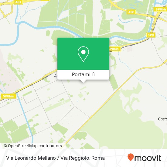 Mappa Via Leonardo Mellano / Via Reggiolo