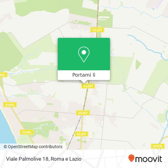 Mappa Viale Palmolive 18