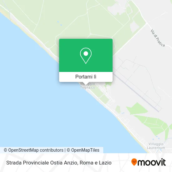 Mappa Strada Provinciale Ostia Anzio