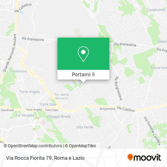 Mappa Via Rocca Fiorita 79