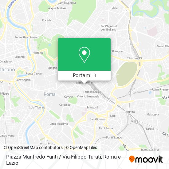 Mappa Piazza Manfredo Fanti / Via Filippo Turati