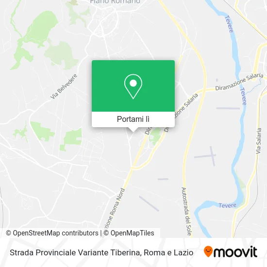 Mappa Strada Provinciale Variante Tiberina