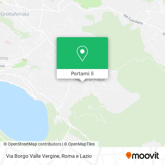 Mappa Via Borgo Valle Vergine