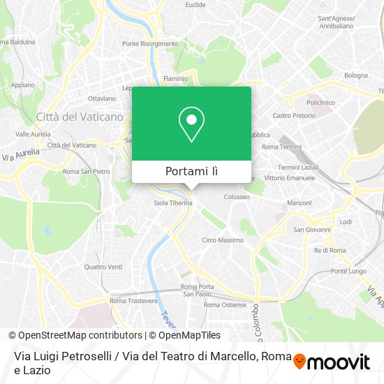 Mappa Via Luigi Petroselli / Via del Teatro di Marcello