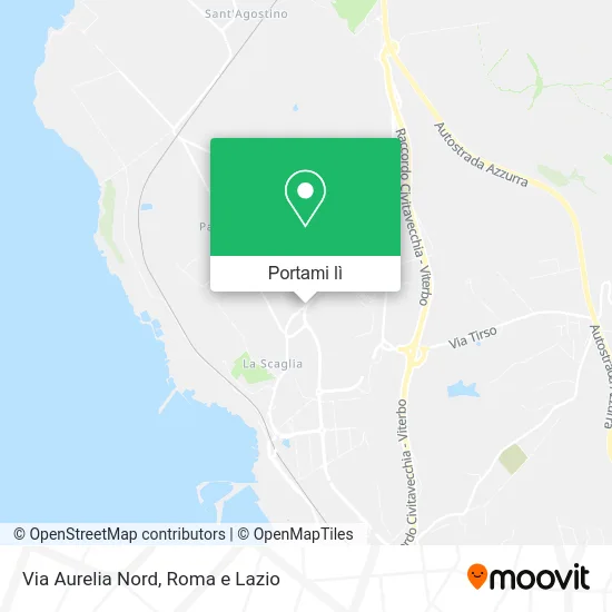 Mappa Via Aurelia Nord