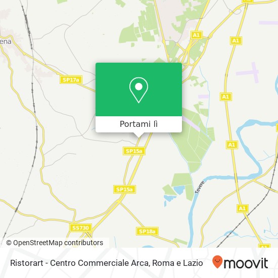 Mappa Ristorart - Centro Commerciale Arca