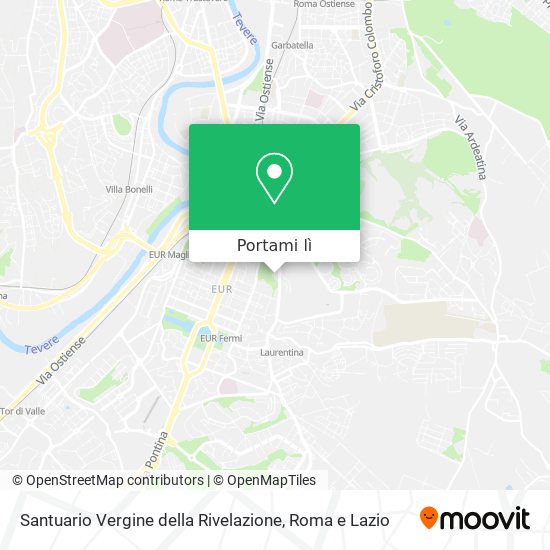 Mappa Santuario Vergine della Rivelazione