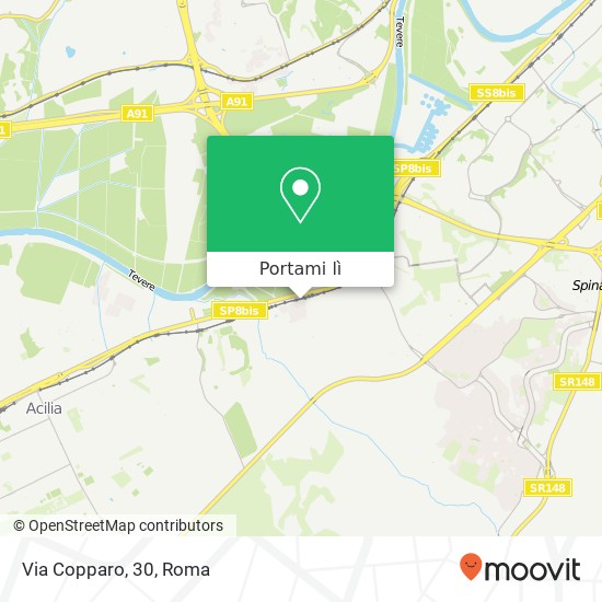 Mappa Via Copparo, 30