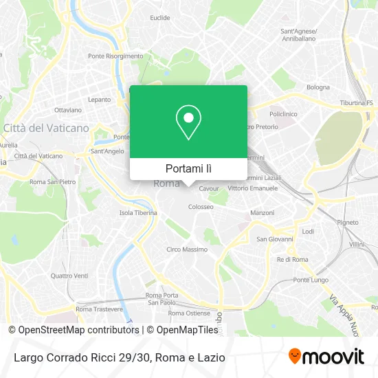 Mappa Largo Corrado Ricci 29/30