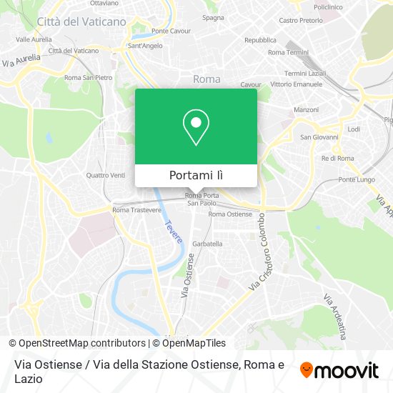 Mappa Via Ostiense / Via della Stazione Ostiense