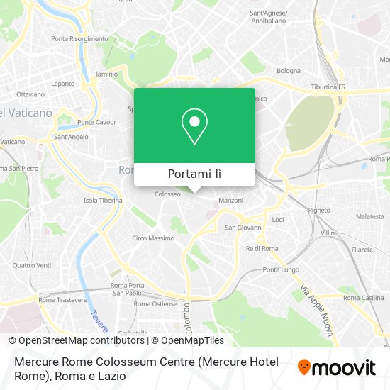 Mappa Mercure Rome Colosseum Centre (Mercure Hotel Rome)