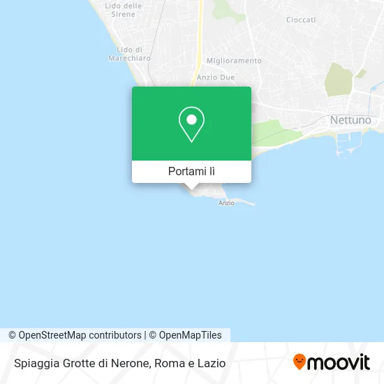 Mappa Spiaggia Grotte di Nerone