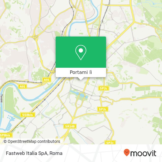 Mappa Fastweb Italia SpA