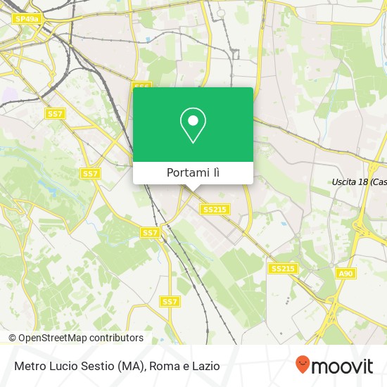 Mappa Metro Lucio Sestio (MA)