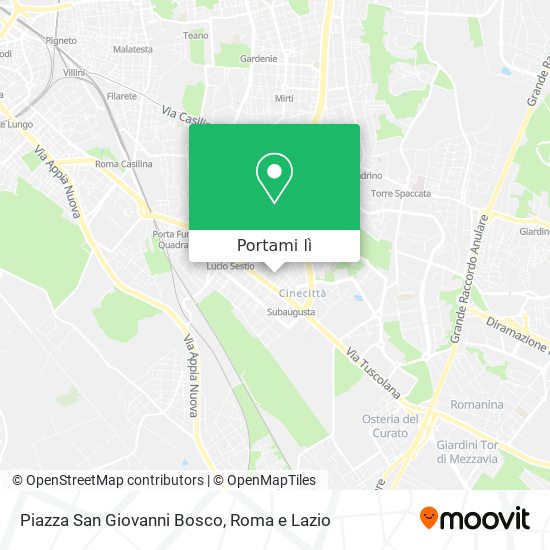 Mappa Piazza San Giovanni Bosco