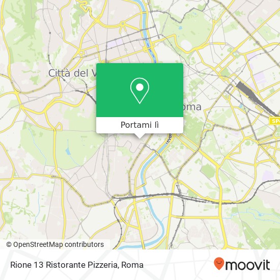 Mappa Rione 13 Ristorante Pizzeria