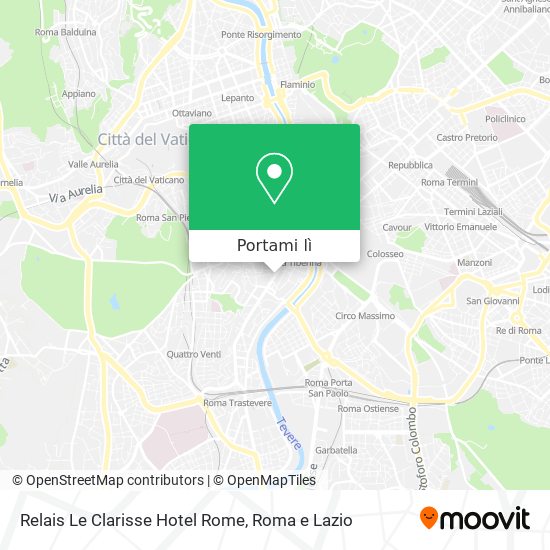 Mappa Relais Le Clarisse Hotel Rome