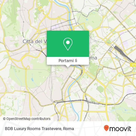 Mappa BDB Luxury Rooms Trastevere