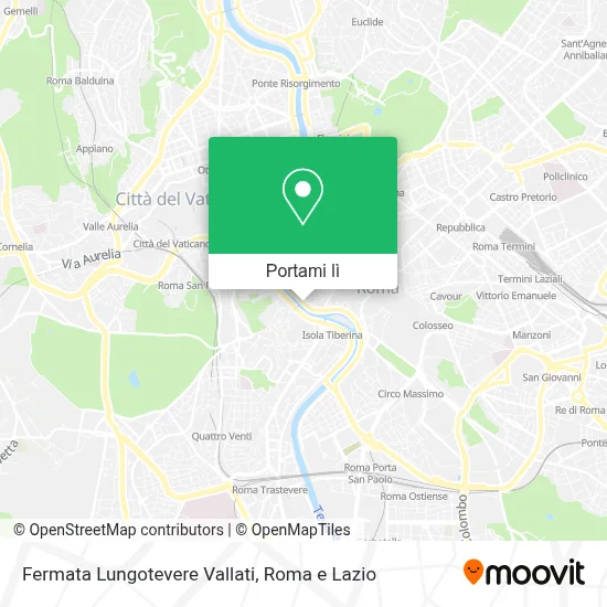 Mappa Fermata Lungotevere Vallati