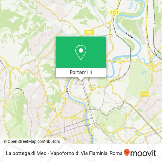 Mappa La bottega di Meo - Vapoforno di Via Flaminia