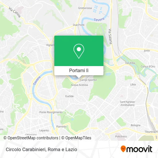 Mappa Circolo Carabinieri