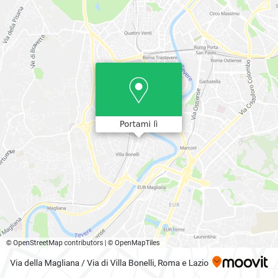 Mappa Via della Magliana / Via di Villa Bonelli