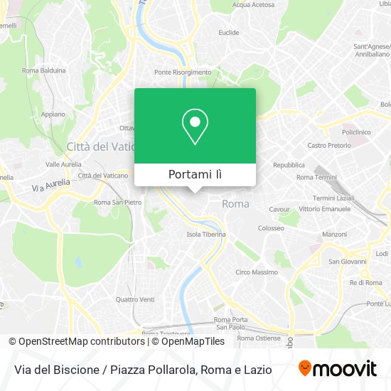 Mappa Via del Biscione / Piazza Pollarola