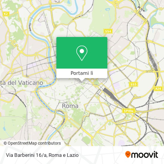 Mappa Via Barberini 16/a