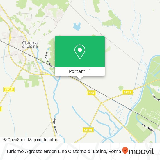 Mappa Turismo Agreste Green Line Cisterna di Latina