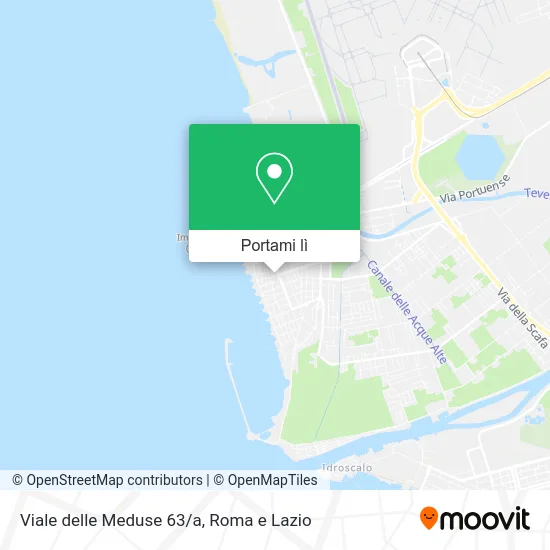 Mappa Viale delle Meduse 63/a