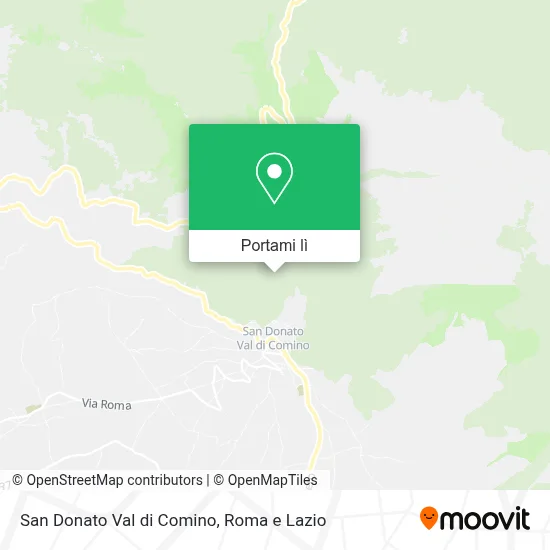 Mappa San Donato Val di Comino