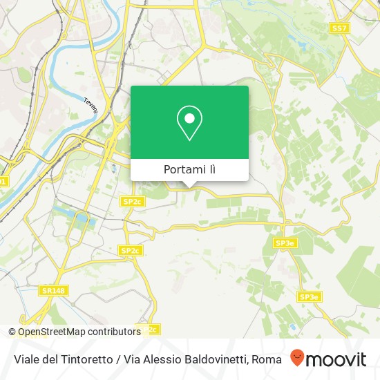 Mappa Viale del Tintoretto / Via Alessio Baldovinetti