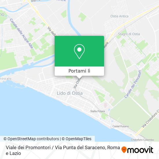 Mappa Viale dei Promontori / Via Punta del Saraceno