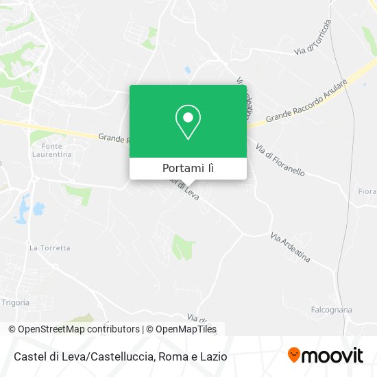 Mappa Castel di Leva/Castelluccia
