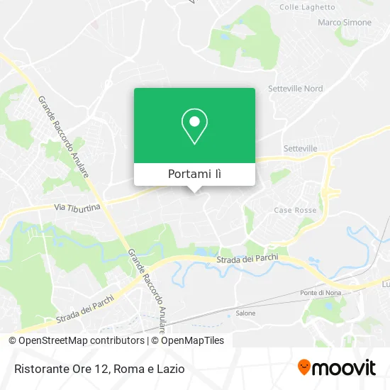 Mappa Ristorante Ore 12