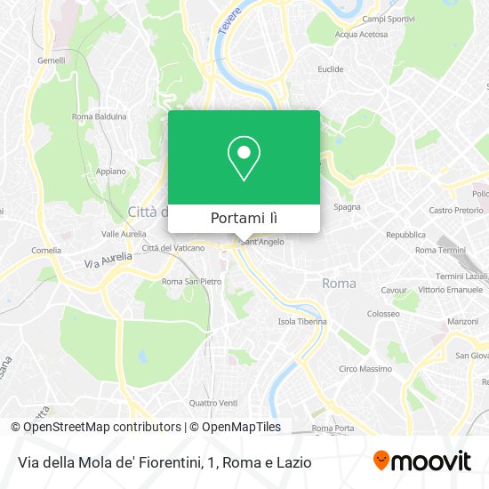 Mappa Via della Mola de' Fiorentini, 1