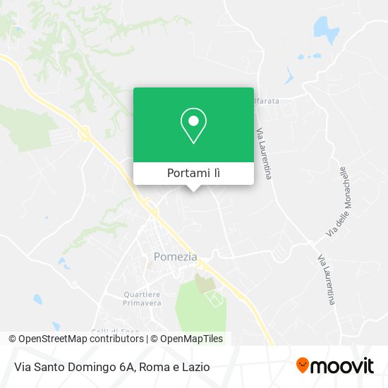 Mappa Via Santo Domingo 6A
