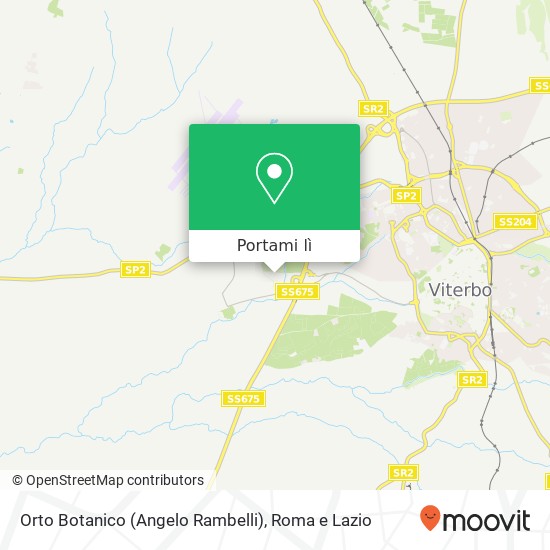 Mappa Orto Botanico (Angelo Rambelli)