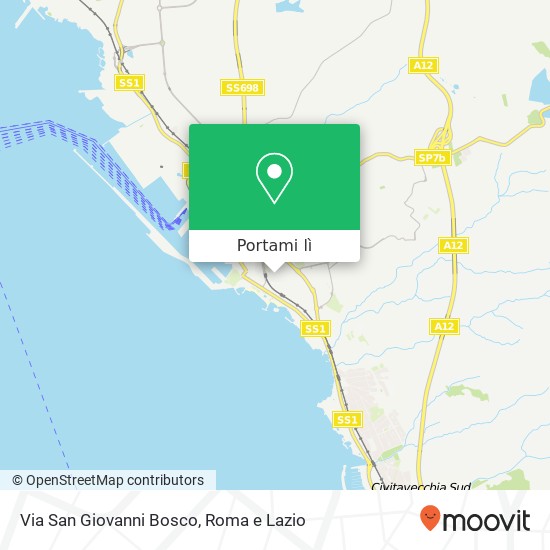 Mappa Via San Giovanni Bosco
