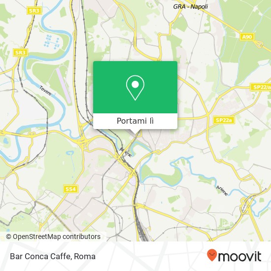 Mappa Bar Conca Caffe