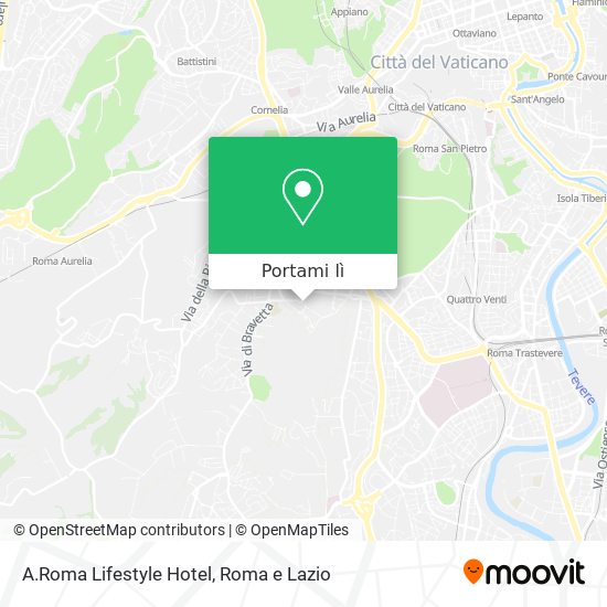 Mappa A.Roma Lifestyle Hotel