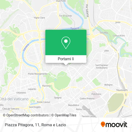 Mappa Piazza Pitagora, 11