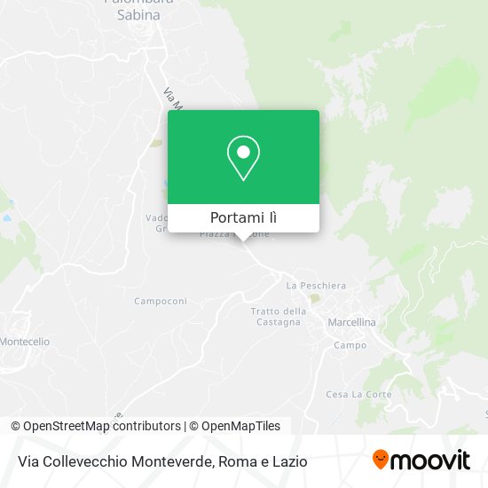 Mappa Via Collevecchio Monteverde
