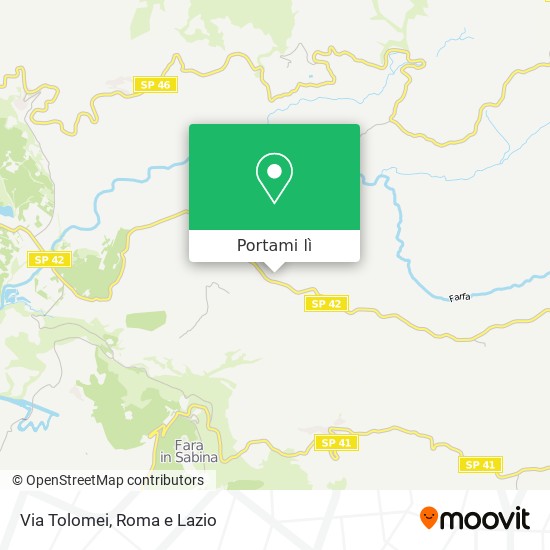 Mappa Via Tolomei