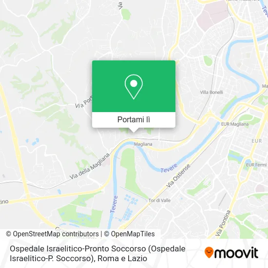 Mappa Ospedale Israelitico-Pronto Soccorso